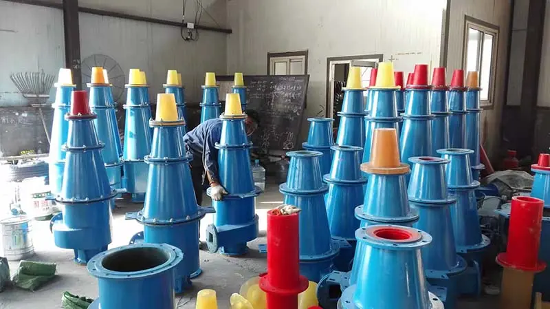 the right hydrocyclone